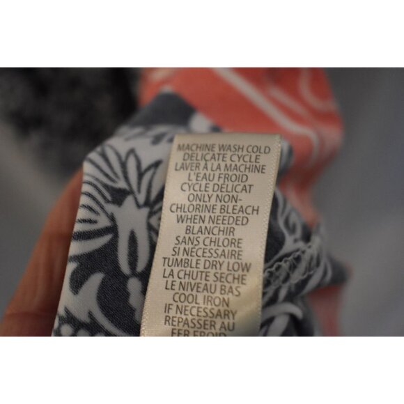 Women's Max Studio Black White Salmon Halter Racer-back Dress Stretch  Size XL - Picture 6 of 8